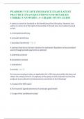 PEARSON VUE LIFE INSURANCE EXAM LATEST PRACTICE EXAM QUESTIONS AND DETAILED CORRECT ANSWERS &vert; A&plus; GRADE STUDY GUIDE