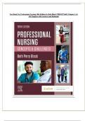 Test Bank for Professional Nursing&colon; Concepts & Challenges&comma; 10th Edition by Beth Black ISBN&colon; 9780323776653 &vert;&vert; Chapters 1&ndash;16 &vert;&vert; Verified Answers with Rationales &vert;&vert; Updated 2024&vert;2025