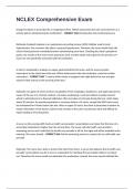 NCLEX Comprehensive Exam 2024&sol;2025