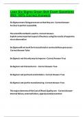 Lean Six Sigma Green Belt Exam Questions With 100&percnt; Correct Answers  2024