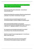 ACI Flatwork Certification Exam Questions With 100&percnt; Correct Answers 