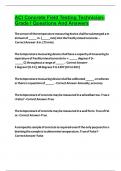ACI Concrete Field Testing Technician- Grade I Questions And Answers  2024