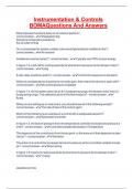 Instrumentation & Controls BOMAQuestions And Answers