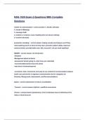 NSG 1520 Exam 2 Questions With Complete solutions&period;pdf