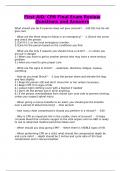 First AID&sol; CPR Final Exam Review Questions and Answers