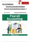 Solution Manual for Payroll Accounting 2024&comma; 34th Edition by Bernard J&period; Bieg&comma; Bridget Stomberg&comma; Chapters 1 - 7&comma; Complete Verified Newest Version