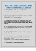 NURS 200 EXAM 1 STUDY QUESTIONS  CORRECTLY ANSWERED A&plus; GRADED&period;