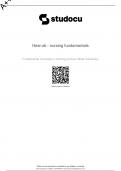 Fundamental Concepts in Nursing &lpar;NUR 352&rpar;&vert;Hesi-ob - nursing fundamentals