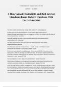 4-Hour Annuity Suitability and Best Interest Standards Exam WebCE Questions With Correct Answers