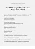 ACNT 1331&colon; Chapter 1 Exam Questions With Correct Answers