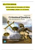 Solution Manual For Criminal Justice&colon; An Introduction 14th Edition by Frank Schmalleger All 1-14 Chapters Covered &comma;Latest Edition&comma; ISBN&colon;9780138105358