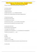 EMT Chapter 6&colon; The Human Body - Multiple Choice Questions And Answers 2024&sol;2025