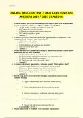 UWORLD NCLEX-RN TEST 2 100&percnt; QUESTIONS AND ANSWERS 2024 &sol; 2025 GRADED A&plus;