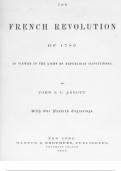 THE FRENCH REVOLUTION OF 1789 HISTORY LATEST GUARANTEED A&plus;