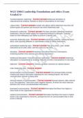 WGU D016 Leadership Foundations and ethics Exam Graded A&plus;
