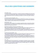 PALS 2021 QUESTIONS AND ANSWERS