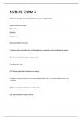 NUR198 EXAM 4