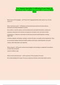 Peer Support Specialist Certification Exam Study Set Questions with Verified Answers&vert; 100&percnt; Correct&vert; 100&percnt; Score