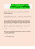 Peer Support Training Study Questions Exam Questions and Answers 100&percnt; Pass &vert; Graded A&plus;