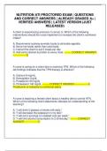 NUTRITION ATI PROCTORED EXAM &vert; QUESTIONS AND CORRECT ANSWERS &vert; ALREADY GRADED A&plus; &vert; VERIFIED ANSWERS &vert; LATEST VERSION &lpar;JUST RELEASED&rpar;
