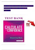 CALCULATE WITH CONFIDENCE&comma; 7TH EDITION TEST BANK By DEBORAH C&period; GRAY MORRIS &vert; Verified Chapter's 1 - 25 &vert; Complete