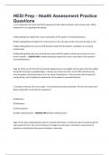 HESI Prep - Health Assessment Practice Questions 2024&sol;2025