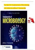 TEST BANK For Alcamos Fundamentals of Microbiology 12th Edition by Pommerville &vert; Verified Chapter's 1 - 27 &vert; Complete