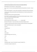 Cystic Fibrosis Exam Questions and Correct Answers Latest Update &lpar;100&percnt; Pass&rpar;