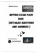 MFP1501 EXAM PACK 2025  &lbrace;DETAILED QUESTIONS AND ANSWERS &rcub;