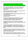 Texas Real Estate Principles 1 Exam With 100&percnt; Correct And Verified Answers