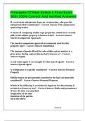 Principles Of Real Estate 1 Final Exam With 100&percnt; Correct And Verified Answers