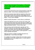 Texas Real Estate Principles 1 Practice Exam With 100&percnt; Correct And Verified Answers