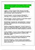 Texas Real Estate Principles Part 1 Final Exam With 100&percnt; Correct And Verified Answers