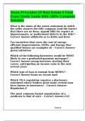 Texas Principles Of Real Estate II Final Exam Study Guide With 100&percnt; Complete Solution