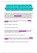 teacher test 700&period;6 Latest Update 2024-2025 Actual Exam from Credible Sources with 100 Questions and Verified Correct Answers Golden Ticket to Guaranteed A&plus; Verified by Professor