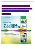 TEST BANK For Medical Assisting Administrative & Clinical Competencies &lpar;MindTap Course List&rpar; 9th Edition by Michelle Blesi&comma; Verified Chapters 1 - 58&comma; Complete Newest Version