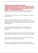 EXAMFX LIFE AND HEALTH EXAM &vert; update&vert;COMPLETE MOST TESTED QUESTIONS AND VERIFIED ANSWERS &lpar;100&percnt; Correct solutions&rpar;&vert; GET IT RIGHT&excl;&excl; &vert; ALREADY GRADED A&plus;