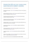 HONDROS NUR 200 CASE STUDY TANNERS MODEL QUESTIONS WITH CORRECT ASSWERS&period;