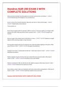 Hondros NUR 200 EXAM 2 WITH COMPLETE SOLUTIONS
