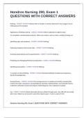 Hondros Nursing 200&comma; Exam 1 QUESTIONS WITH CORRECT ANSWERS