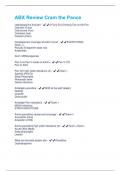 ABX Review Cram the Pance  Questions and Answers 100&percnt; Verified