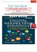      Full Test Bank For Digital Marketing Strategy&colon; An Integrated Approach To Online Marketing 3rd Edition By Simon Kingsnorth&period;  All Chapters 1 &ndash; 22 With 100&percnt; Verified Questions And Answers Graded A&plus;  
