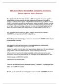 SDI Open Water Exam With Complete Solutions Latest Update 100&percnt; Correct