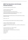 EMD Test Questions And Already Passed Answers&period;