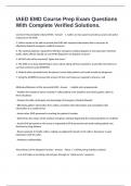 IAED EMD Course Prep Exam Questions With Complete Verified Solutions&period;