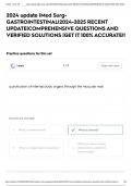 2024 update &vert;Med Surg- GASTROINTESTINAL&vert;2024-2025 RECENT UPDATE&vert;COMPREHENSIVE QUESTIONS AND VERIFIED SOLUTIONS &vert;GET IT 100&percnt; ACCURATE&excl;&excl;