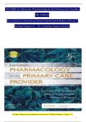 TEST BANK For Edmunds' Pharmacology for the Primary Care Provider&comma; 5th Edition by Constance Visovsky&comma; Verified Chapters 1 - 73&comma; Complete Newest Version