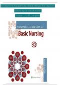 TEST BANK For Rosdahl's Textbook of Basic Nursing&comma; 12th Edition by Caroline Rosdahl Chapters 1 - 103&comma; Complete