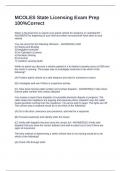 MCOLES State Licensing Exam Prep 100&percnt;Correct