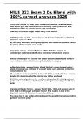HIUS 222 Exam 2 Dr&period; Bland with 100- correct answers 2025&period;